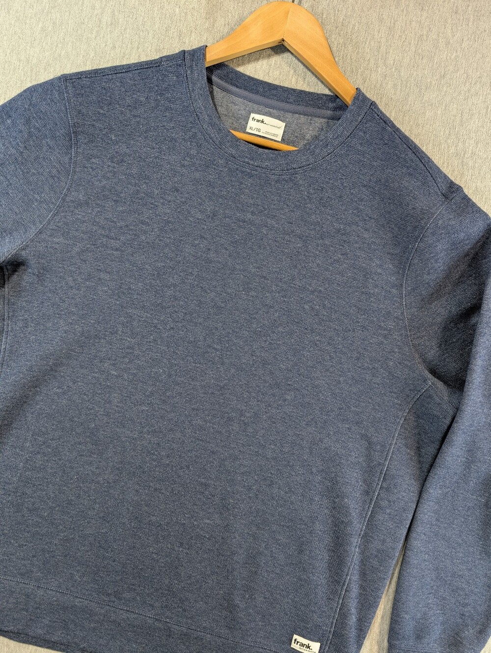 Frank By Frank And Oak Crewneck Sweatshirt Men's XL Blue Like New